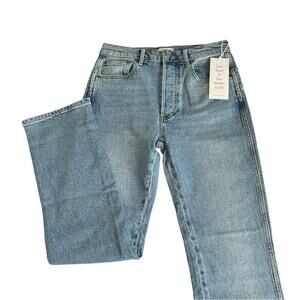 Revolve Boyish The Dempsey High Waisted Stretch Straight Leg Jeans Size 26 NWT